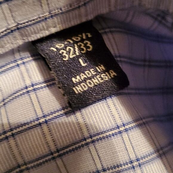 NWOT IZOD Men's Regular Fit Button Down Dress Shirt size Large - Picture 9 of 9